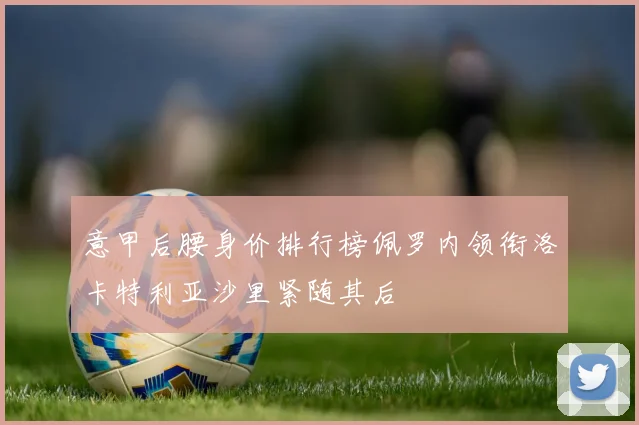 意甲后腰身价排行榜佩罗内领衔洛卡特利亚沙里紧随其后